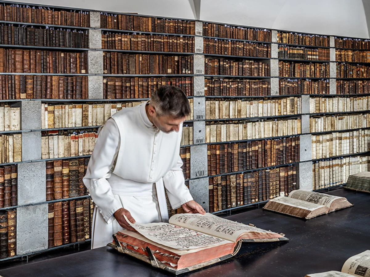 Knihovna v klášteře Želiv